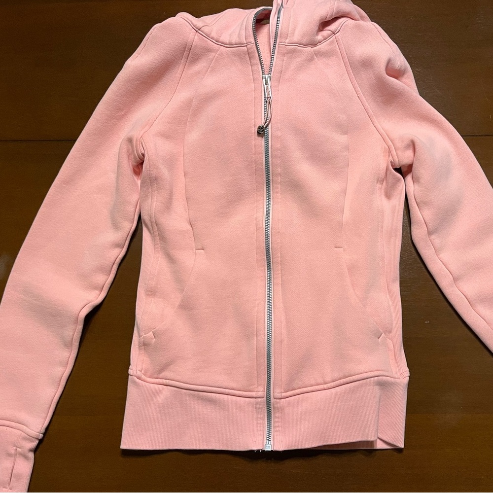 Lululemon Scuba Full Zip Dew Pink Size 2